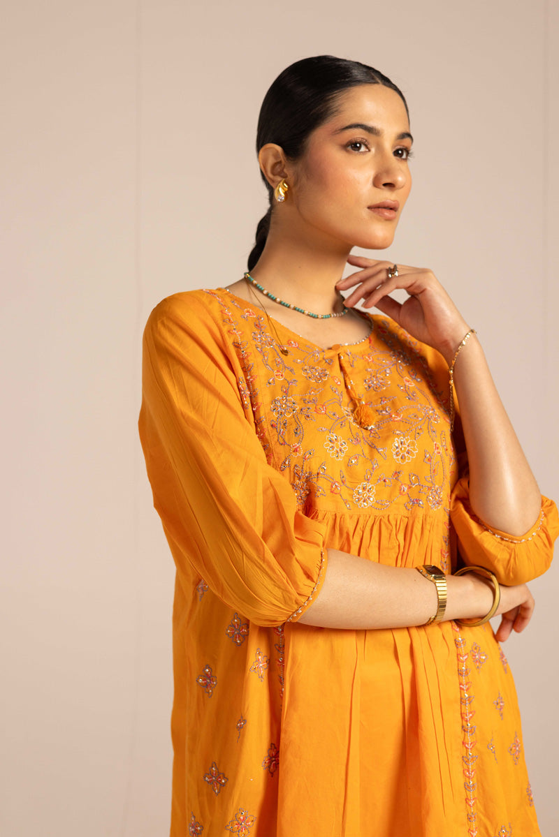 Pure Multani Blue Hues Kurta