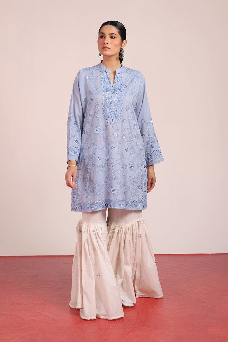 Multani Blue Hues Kashi Kurta