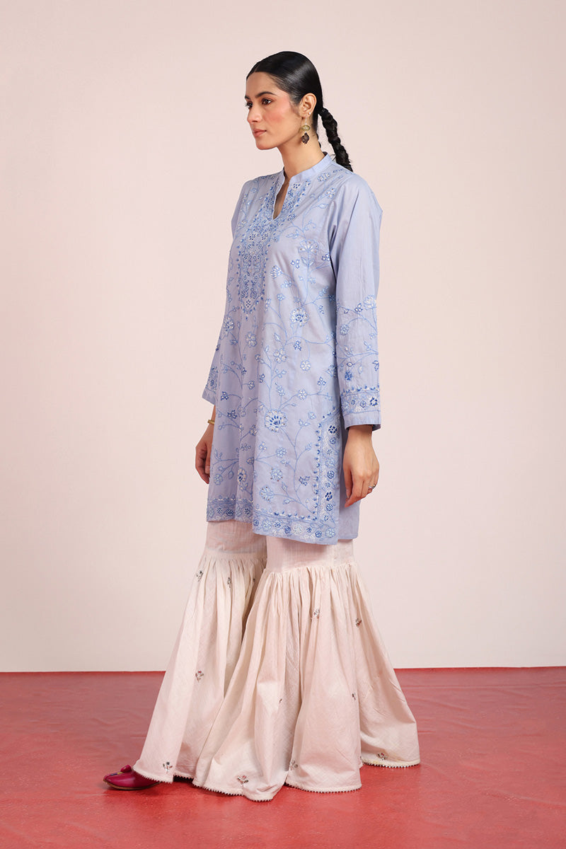 Multani Blue Hues Kashi Kurta