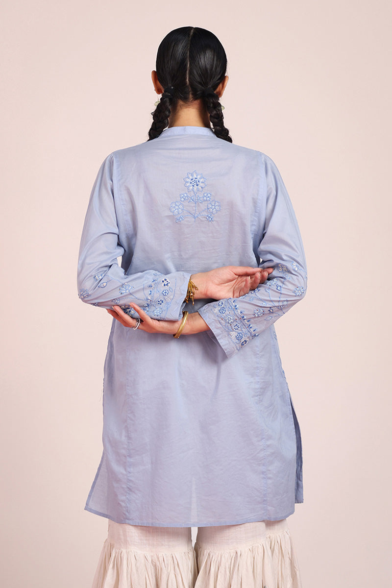 Multani Blue Hues Kashi Kurta