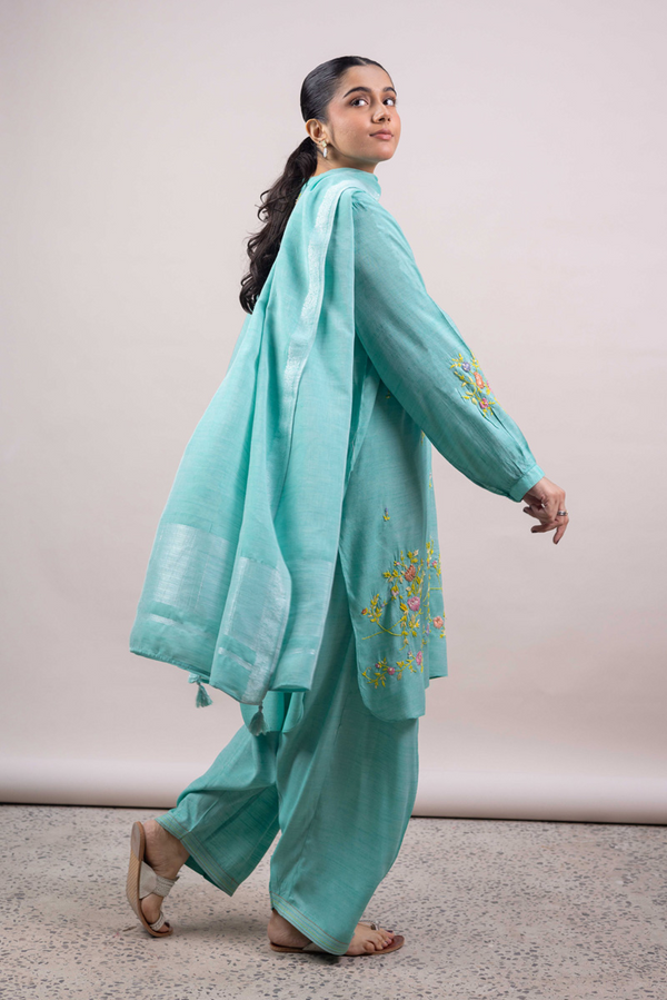 Hand-Embroidered Vintage Flea 3-Piece Set