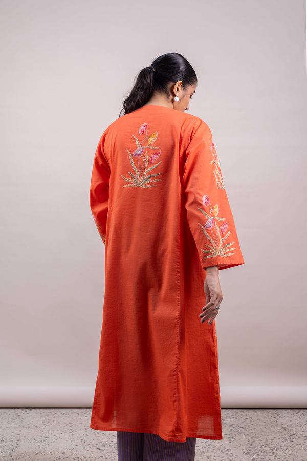 Hand-Embroidered Angrakha Shirt
