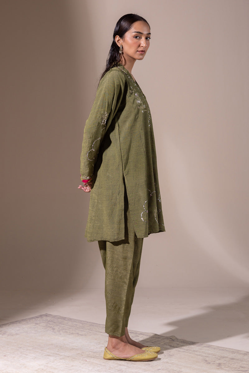 Golden Sequin Whisper Set