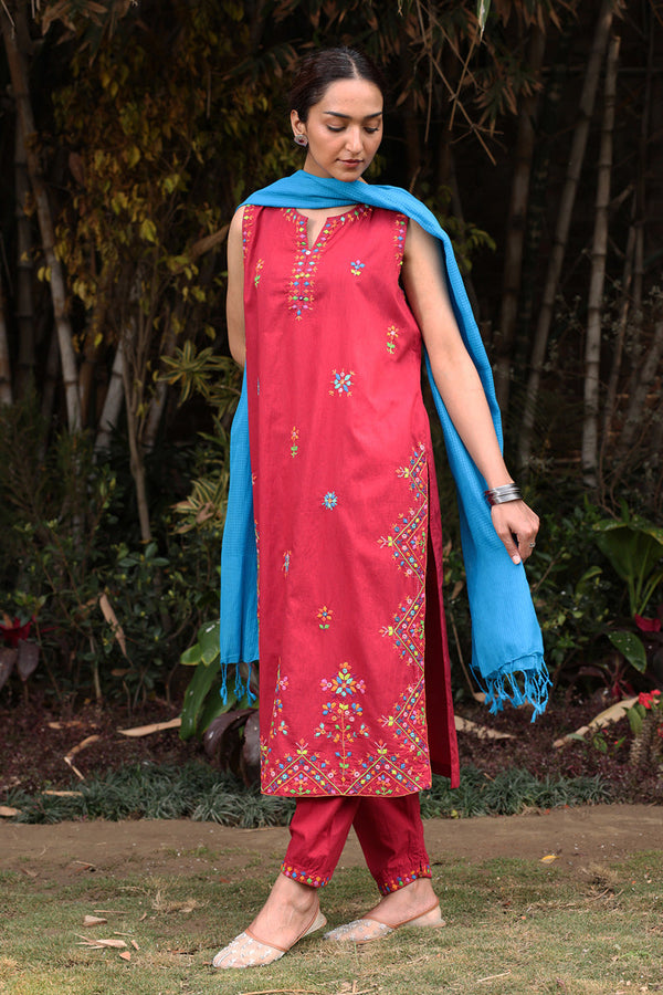 Hand Embroidered Patti Set