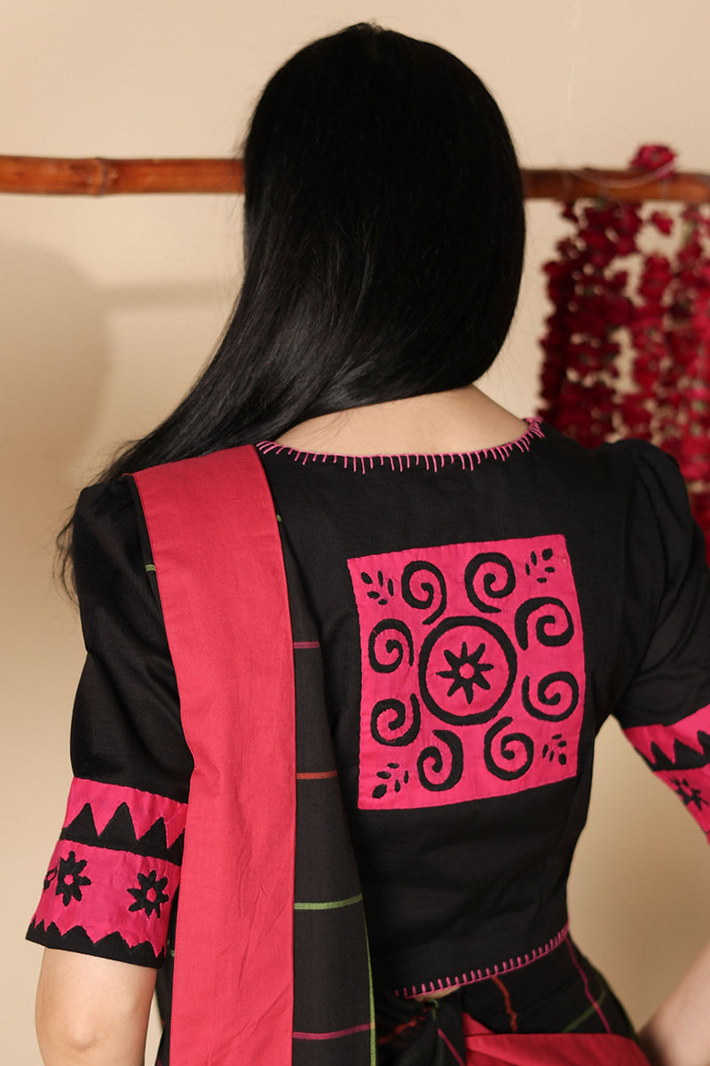 Rangrez Appliqué Saree