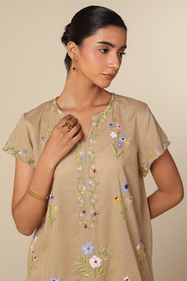 Floral Crush Hand-Embroidered Set