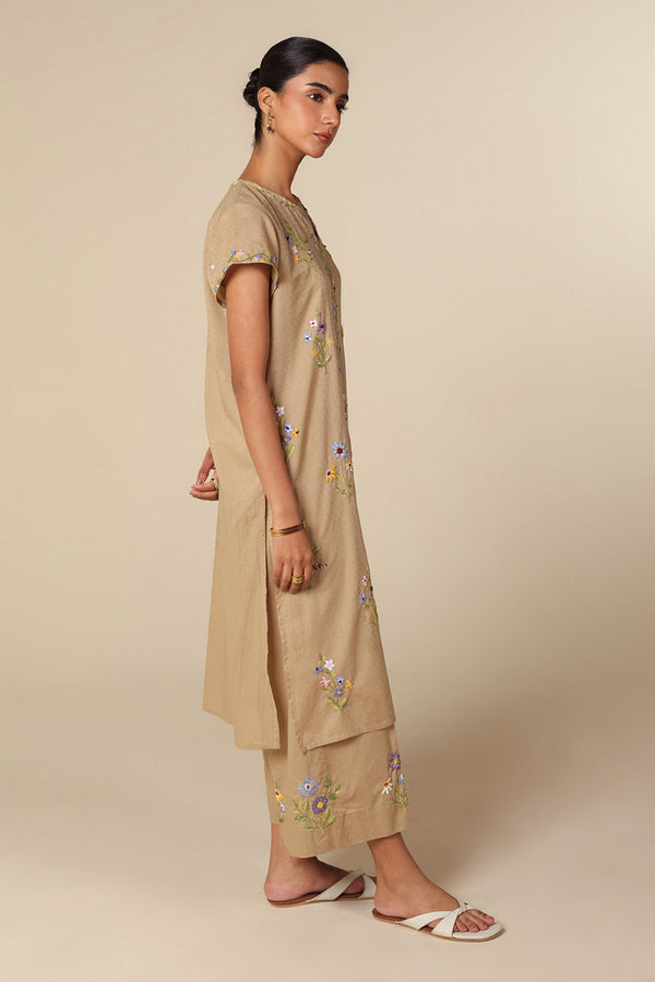 Floral Crush Hand-Embroidered Set