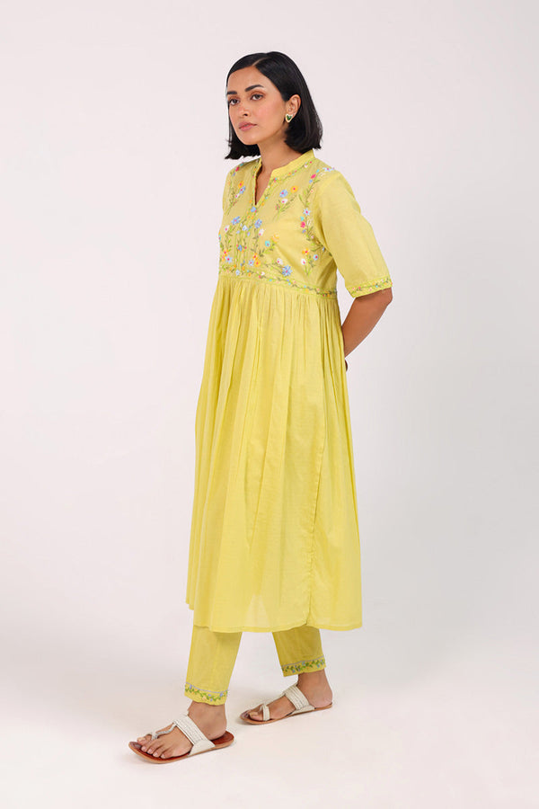 Floral Crush Hand-Embroidered Set