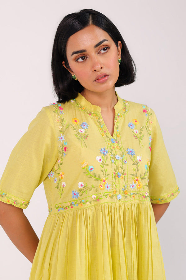 Floral Crush Hand-Embroidered Set