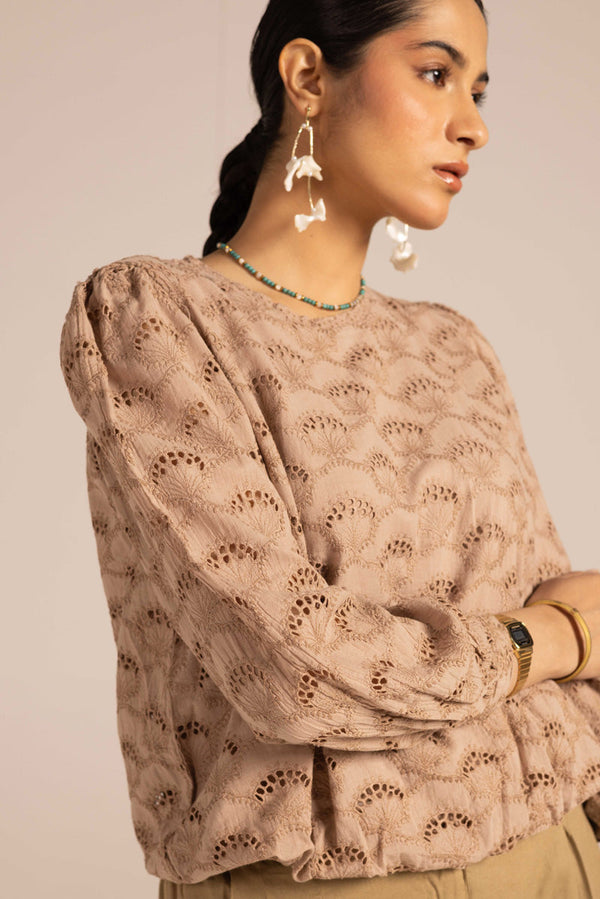 Spring Fling Schiffli Edit Top