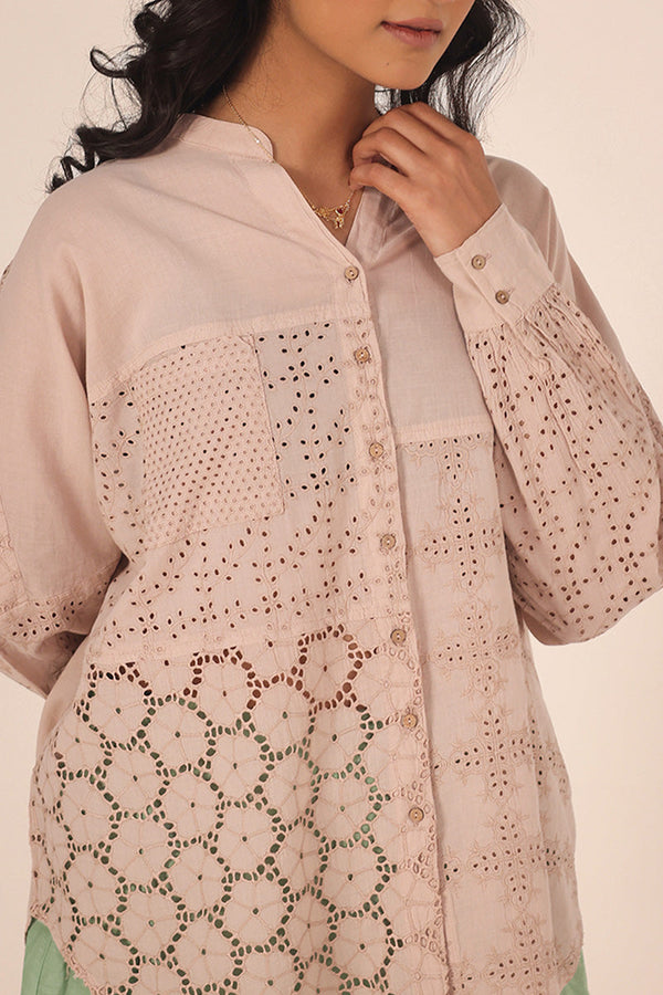 Spring Fling lacy Cutwork Top