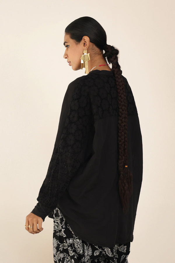 Spring Fling lacy Cutwork Top