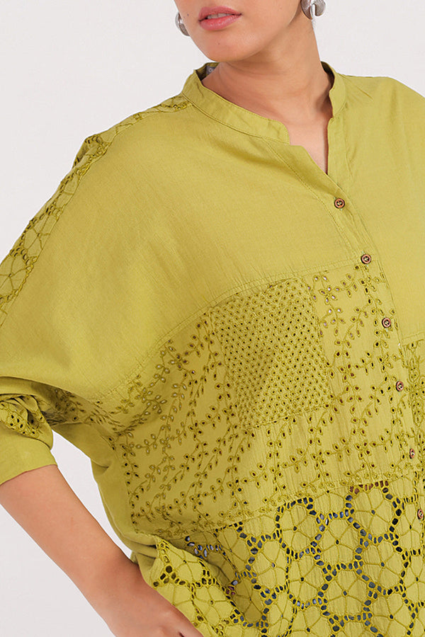 Spring Fling lacy Cutwork Top