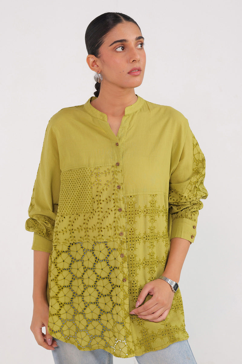 Spring Fling lacy Cutwork Top