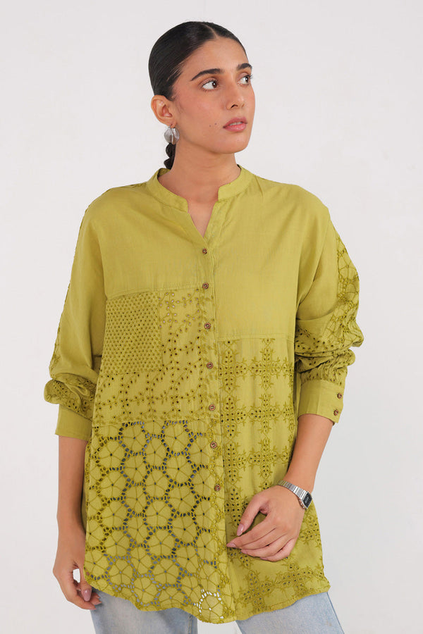 Spring Fling lacy Cutwork Top