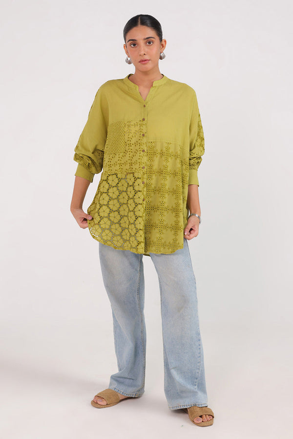 Spring Fling lacy Cutwork Top