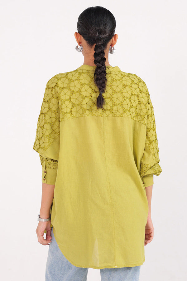 Spring Fling lacy Cutwork Top