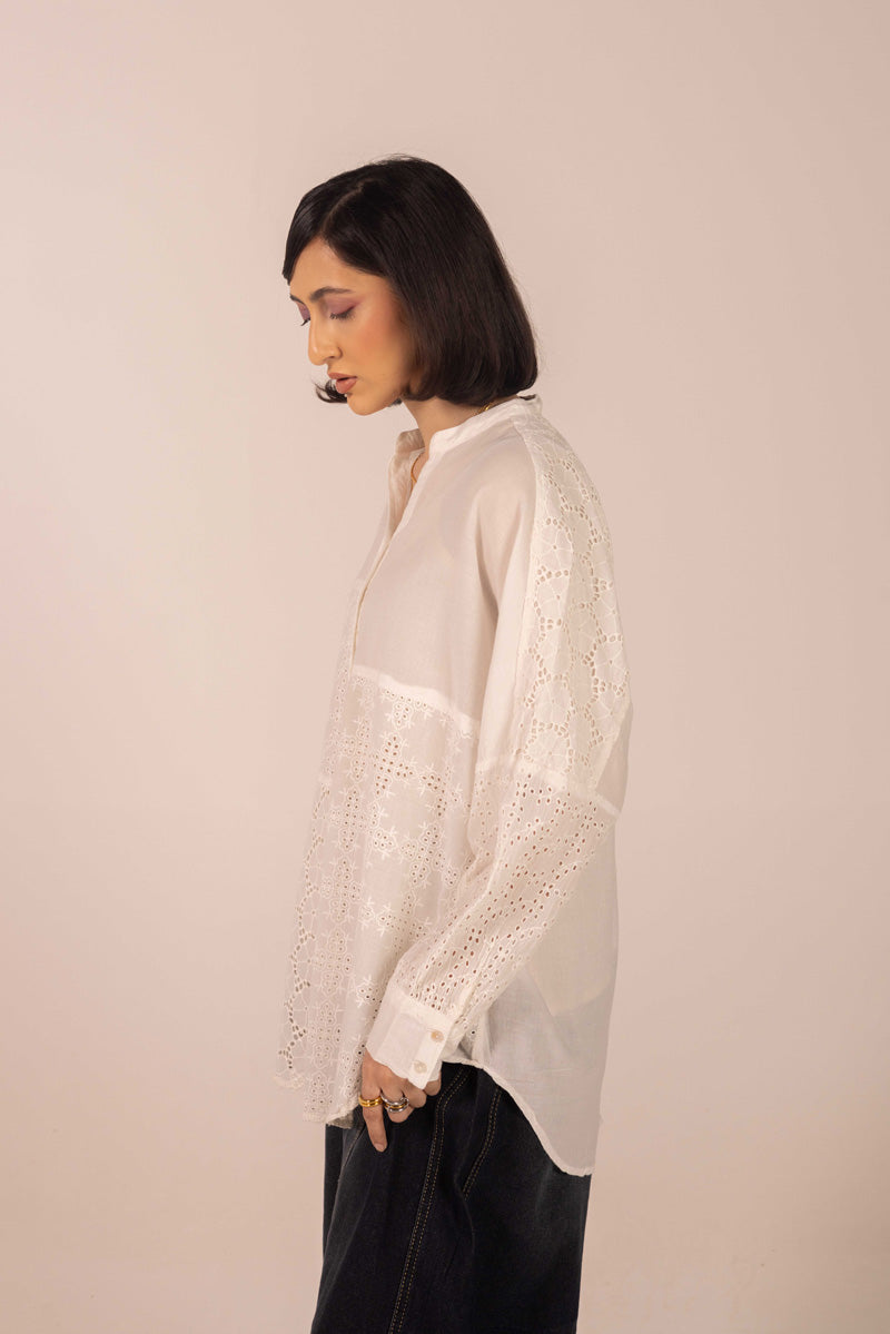 Spring Fling lacy Cutwork Top