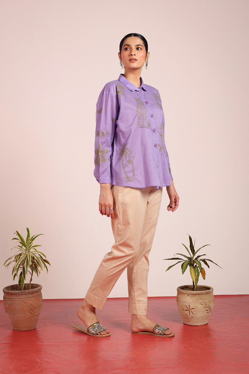 Straight Silhouette Trousers