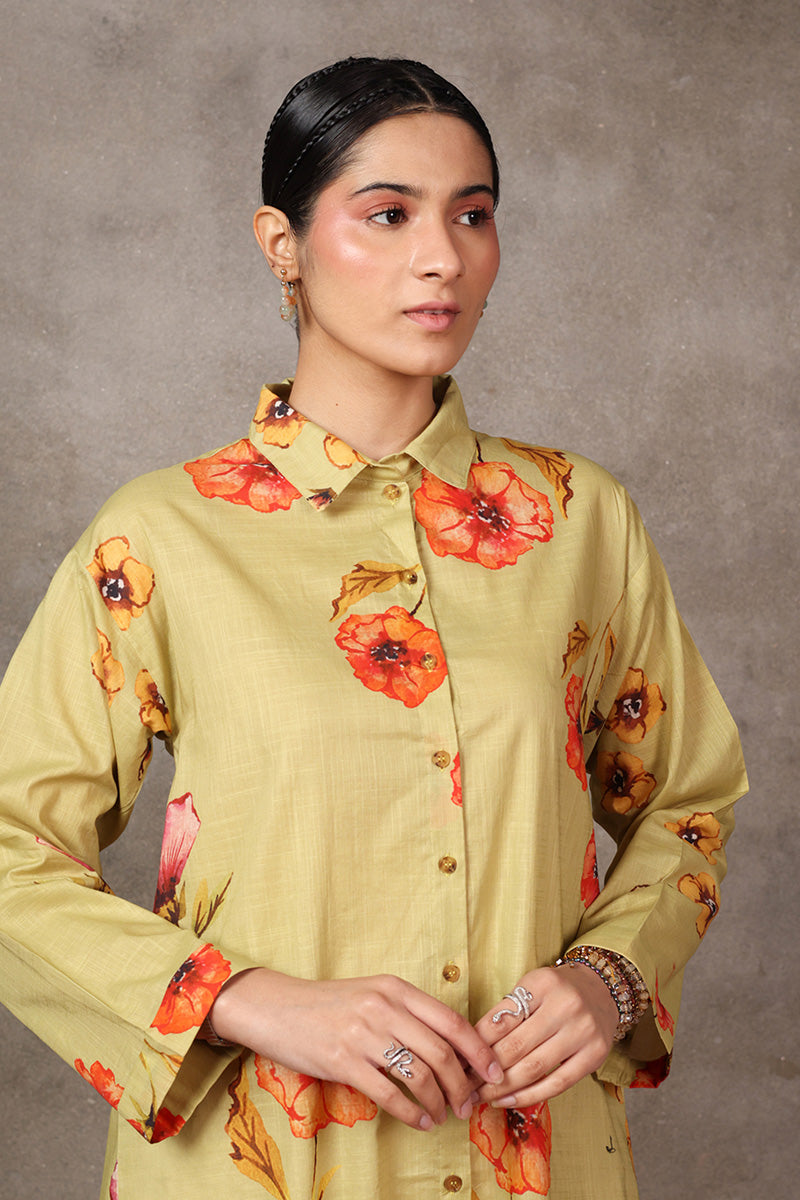 Desi Bloom Buttoned Top