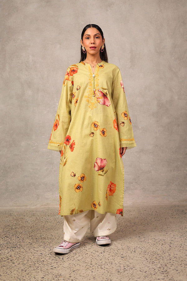 Breezy Desi Bloom Kurta