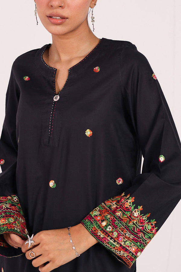 Color Waves Embroidered Shirt
