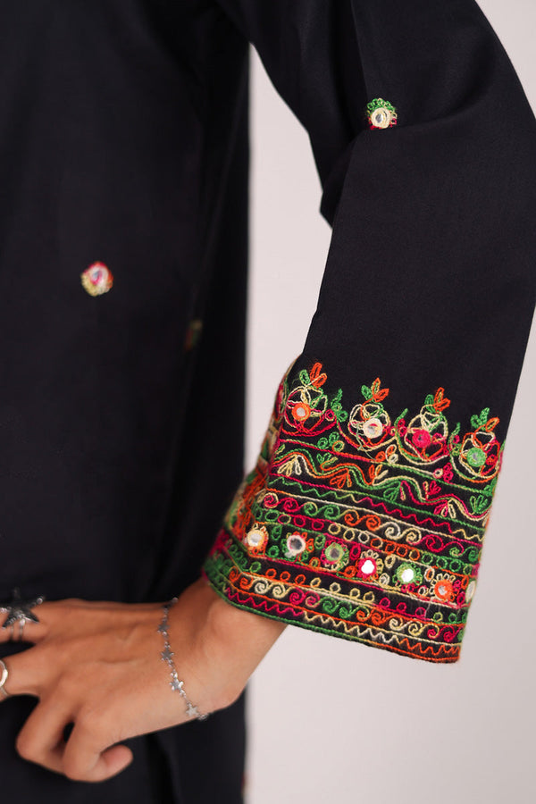 Color Waves Embroidered Shirt