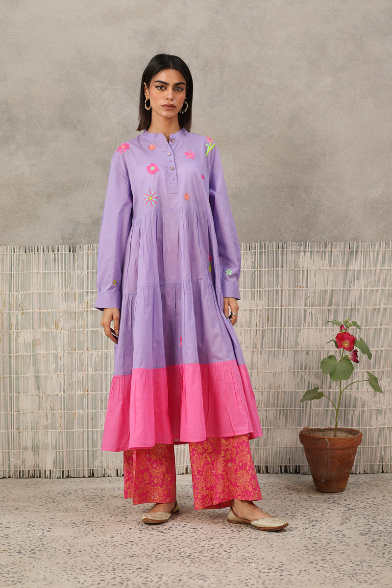 embroidered floral frock