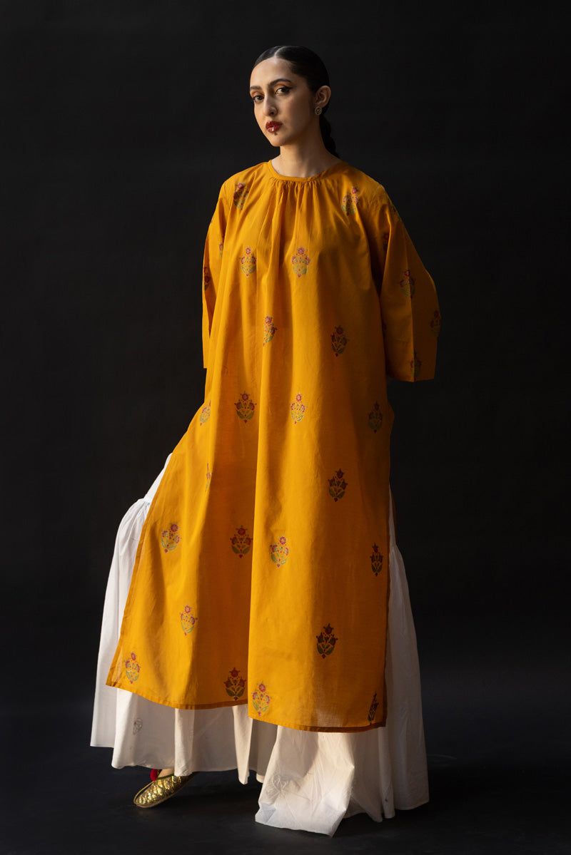 Phool Block Printed Kurta