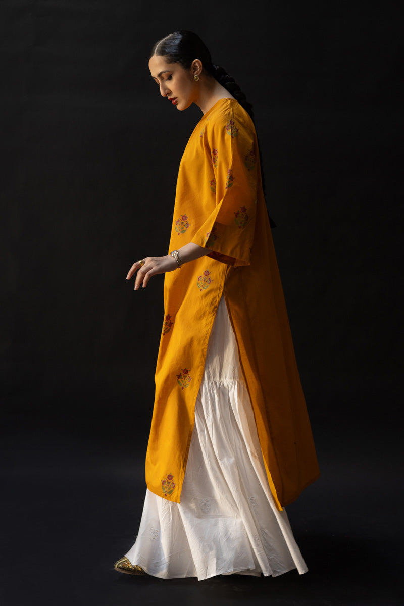Phool Block Printed Kurta