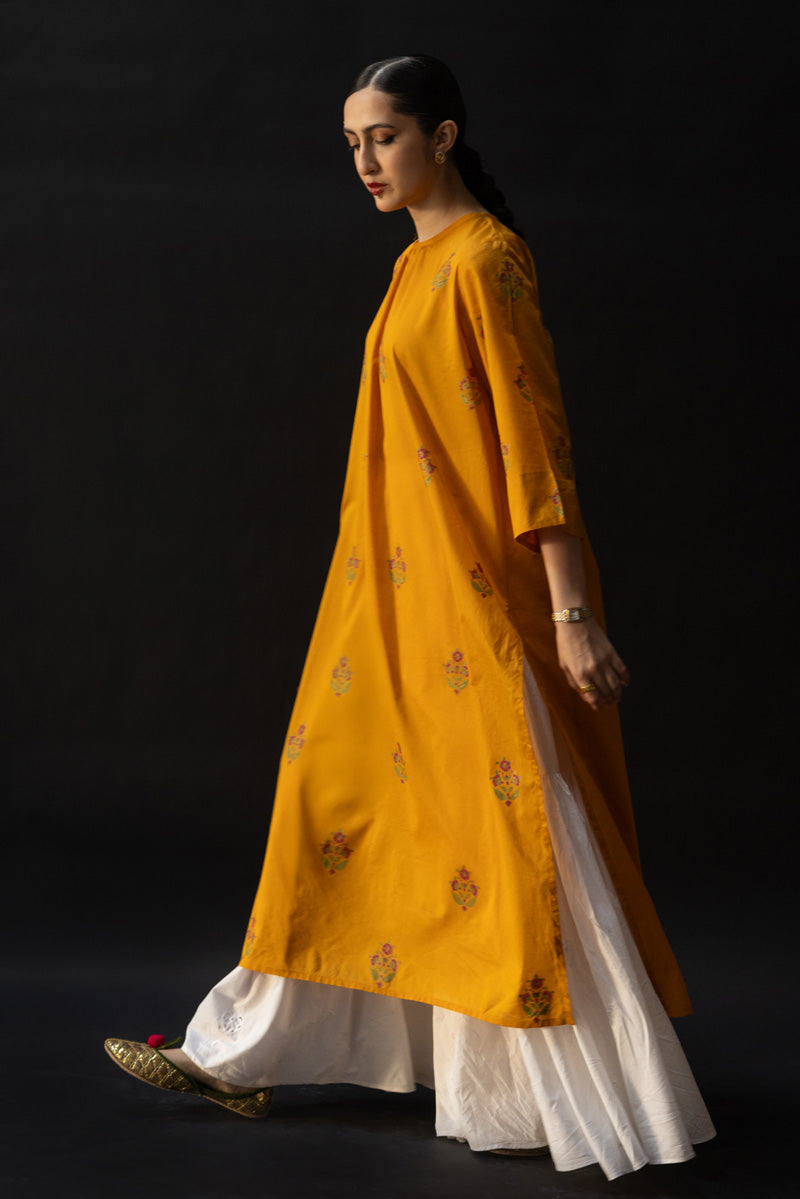 Phool Block Printed Kurta