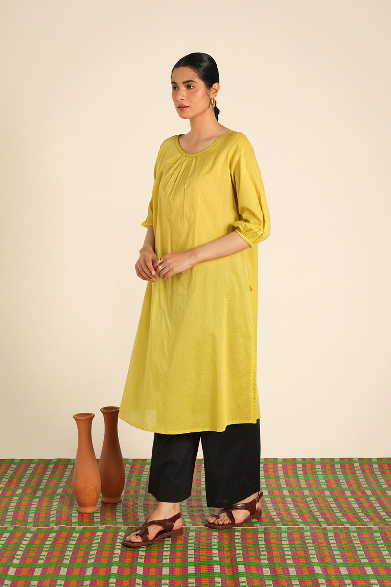 Solid Hued Seafoam Kurta