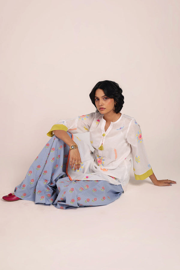 Sea Foam Pastel Grace Kurta