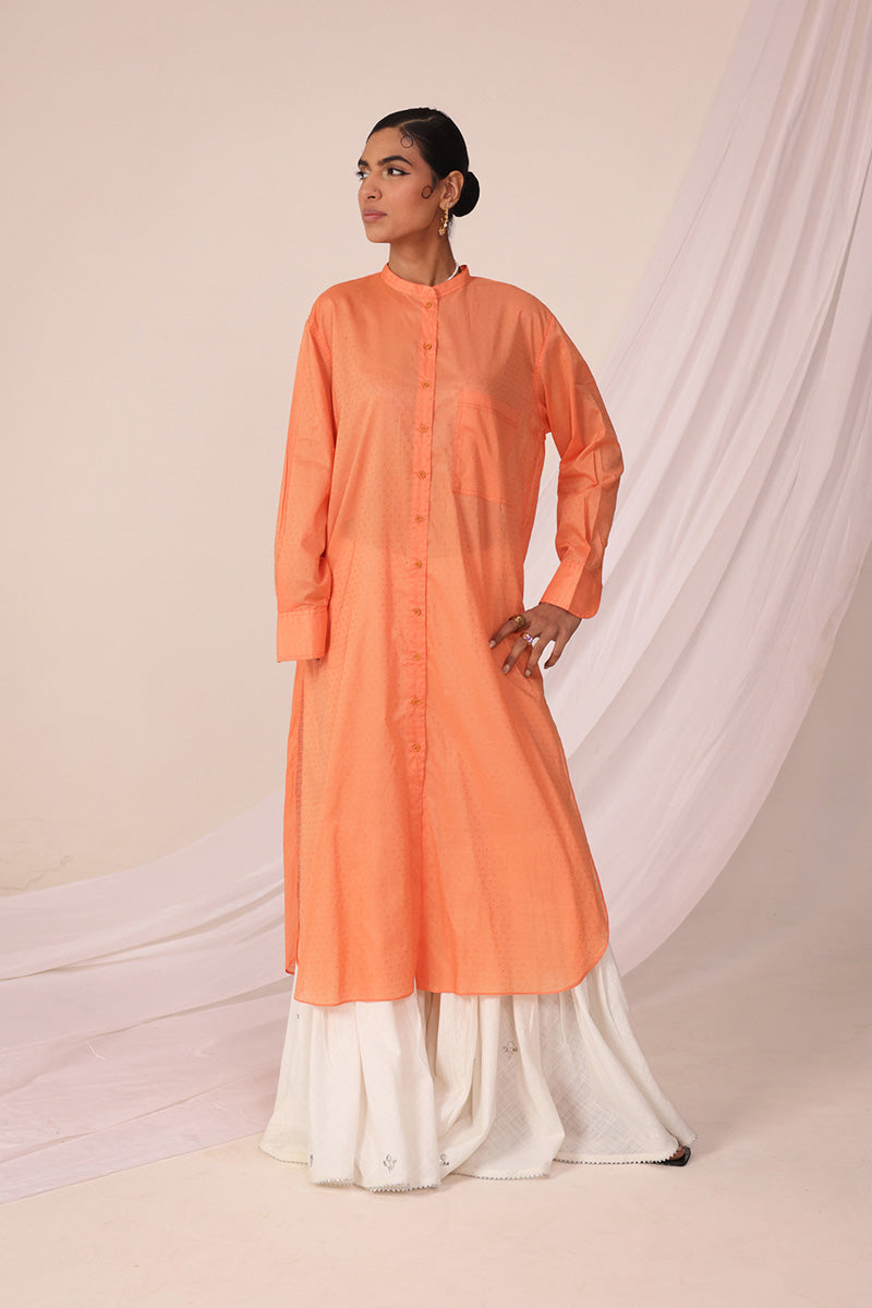 Dotted Sea foam kurta