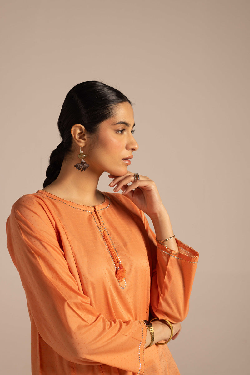 Sea foam Mukesh Gleam kurta