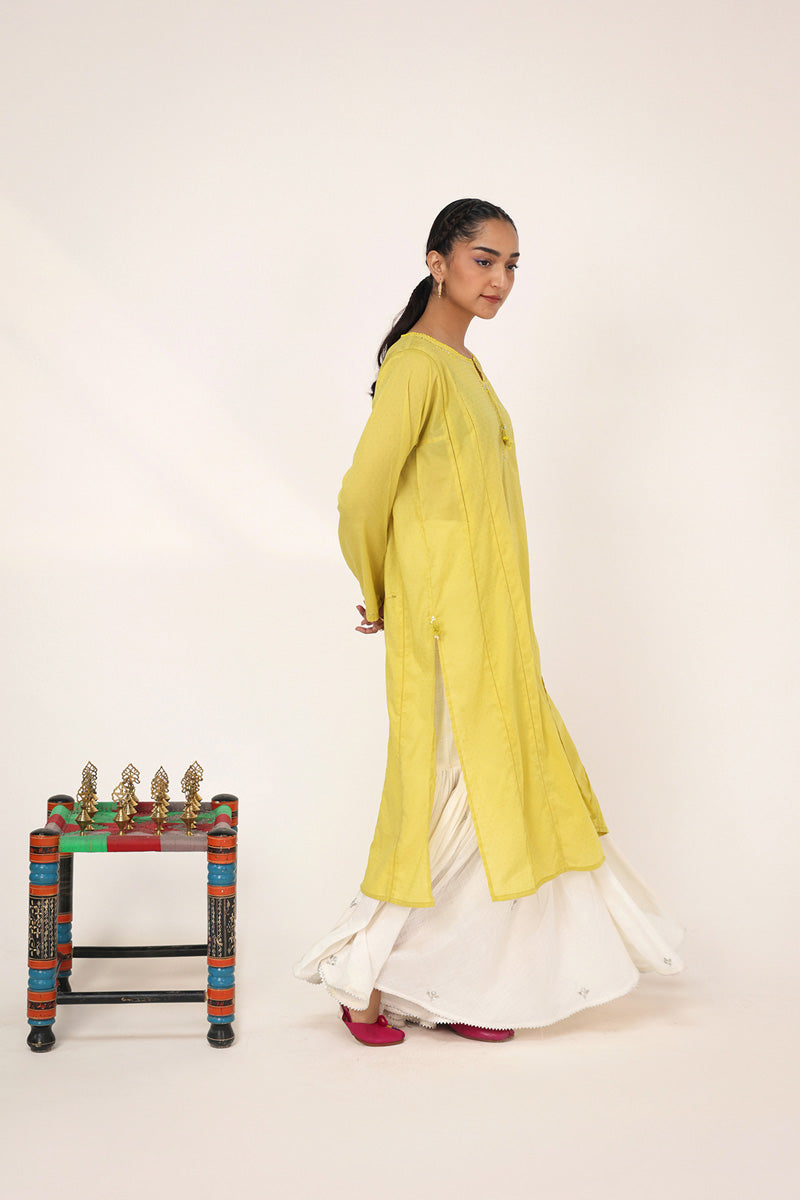 Sea foam Mukesh Gleam kurta