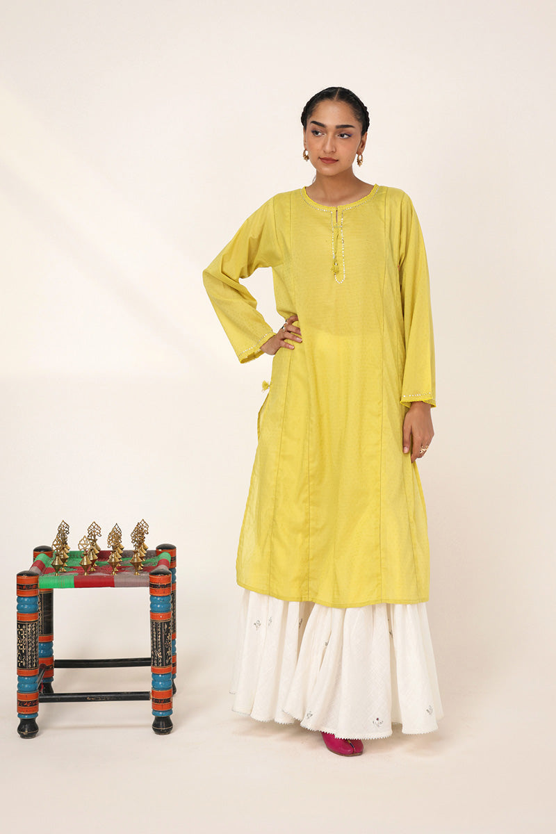 Sea foam Mukesh Gleam kurta