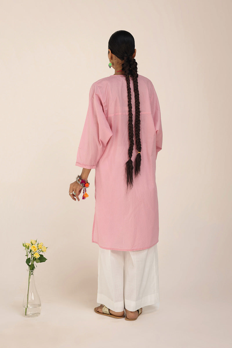 Sea Foam-Solid Kurta