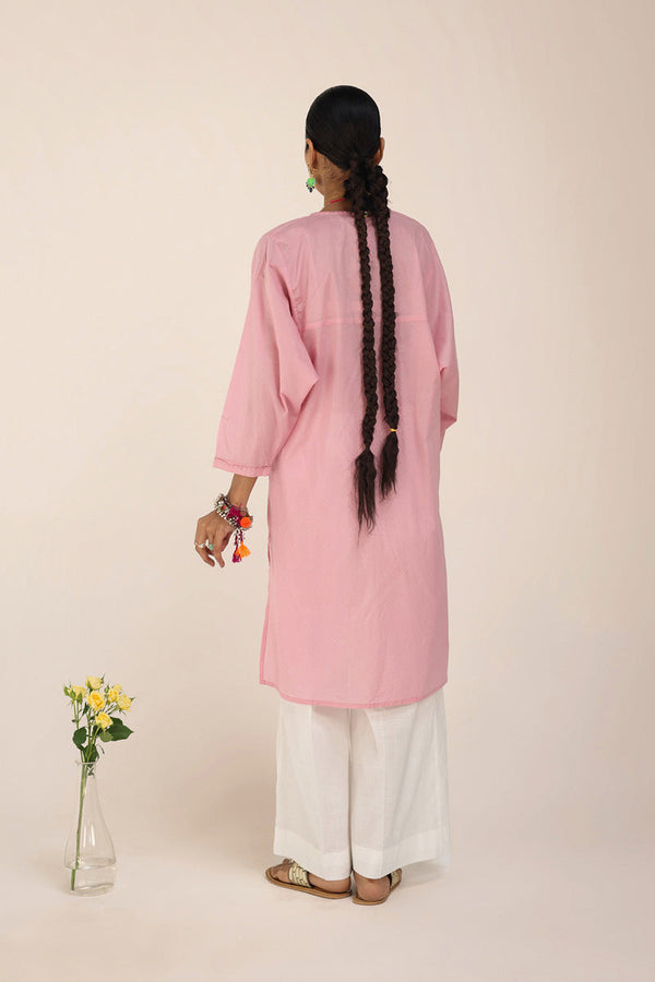 Sea Foam-Solid Kurta