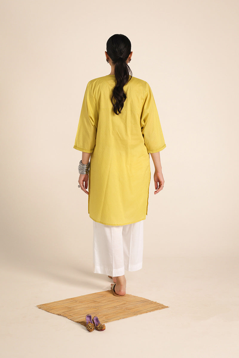 Sea Foam-Solid Kurta