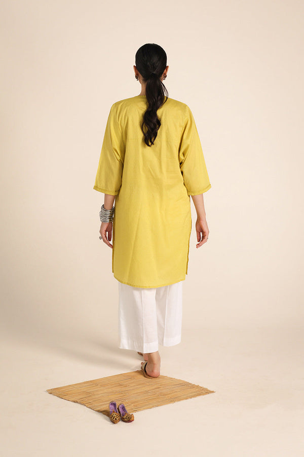 Sea Foam-Solid Kurta
