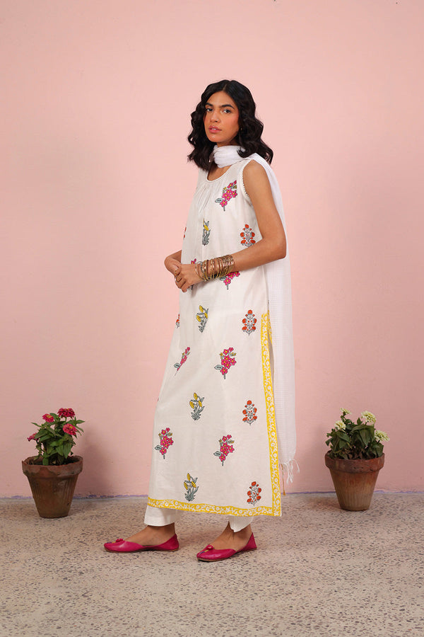 Chintz Whisper Block Essence Kurta