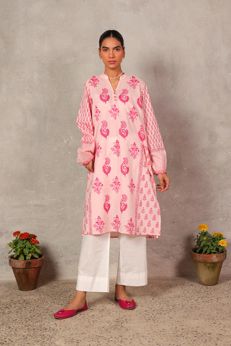 Pleated Chintz Whisper Kurta