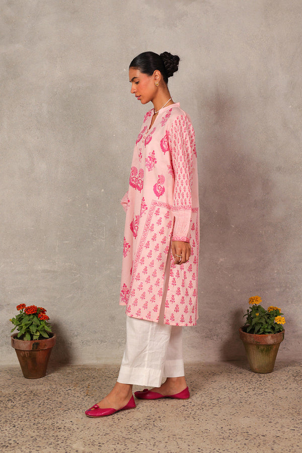 Pleated Chintz Whisper Kurta