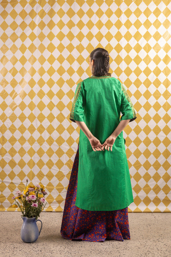 Gilded Glam Zari Zouk Ensemble