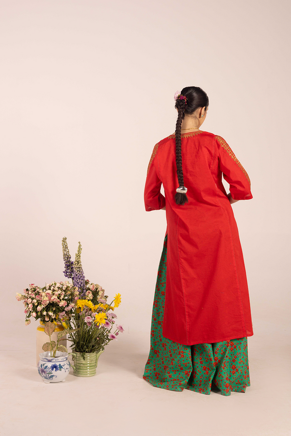 Gilded Glam Zari Zouk Ensemble