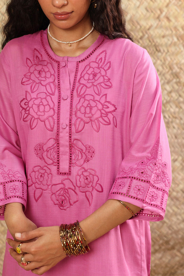 Schiffli Embroidered Set