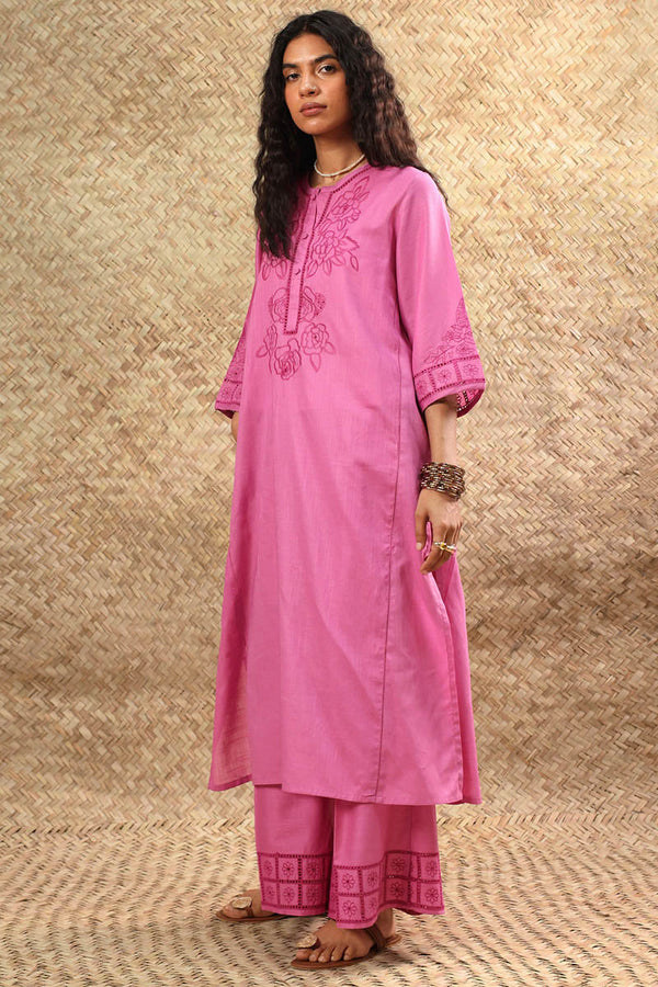 Schiffli Embroidered Set