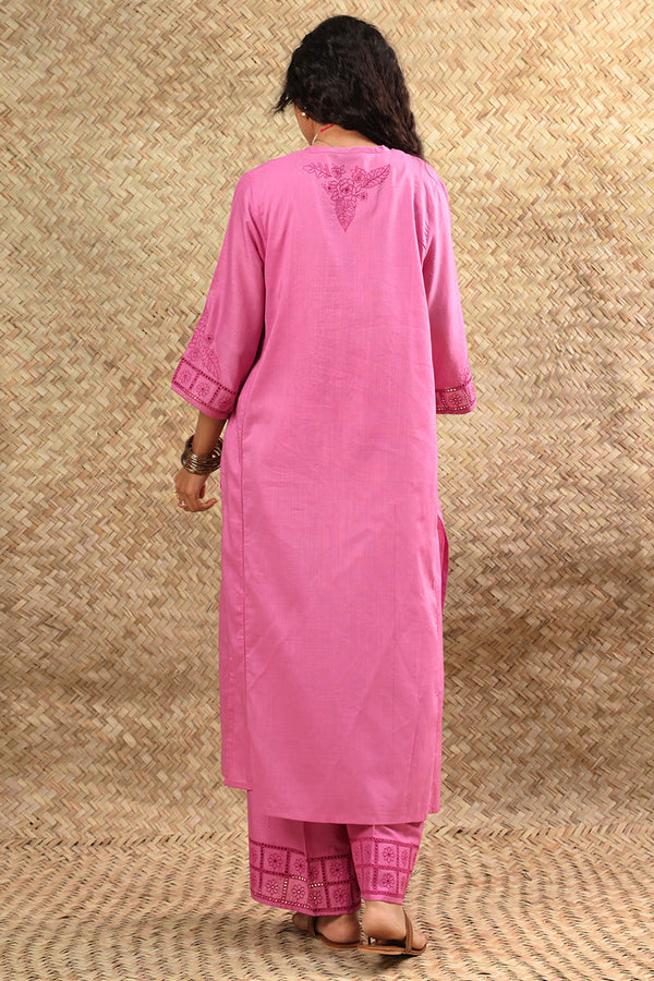 Schiffli Embroidered Set