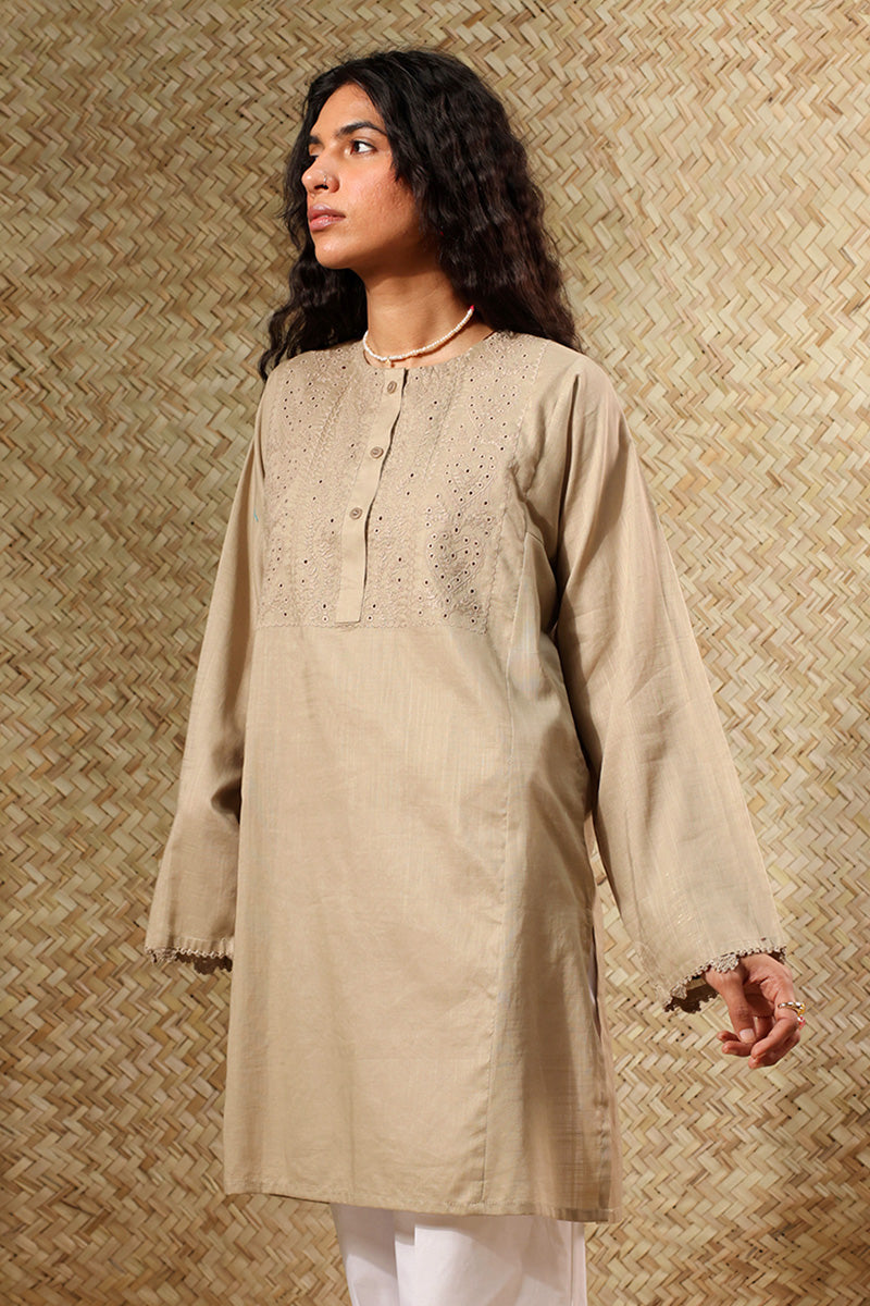 Embroidered Schiffli Shirt